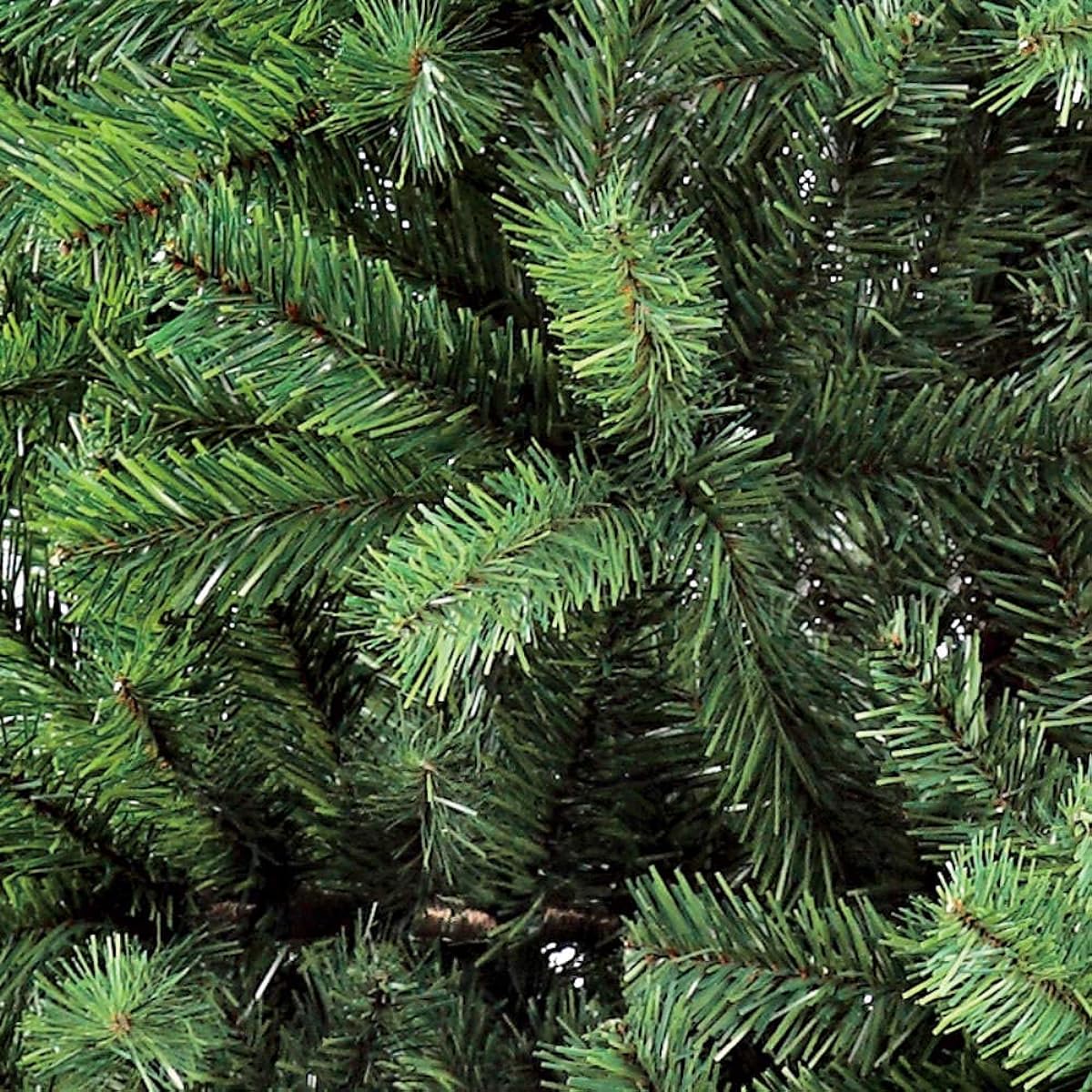 Puleo International 7.5' Northern Fir Pencil Artificial Christmas Tree with 350 Clear Lights, Green