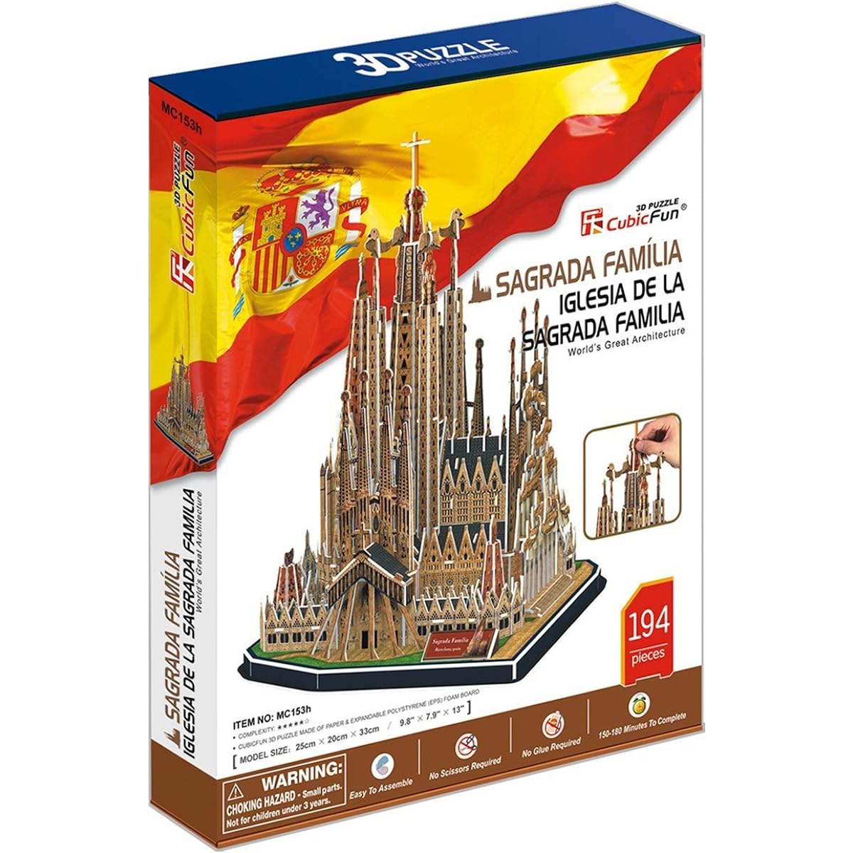 CubicFun 3D Puzzle "Sagrada Familia - Barcelona"