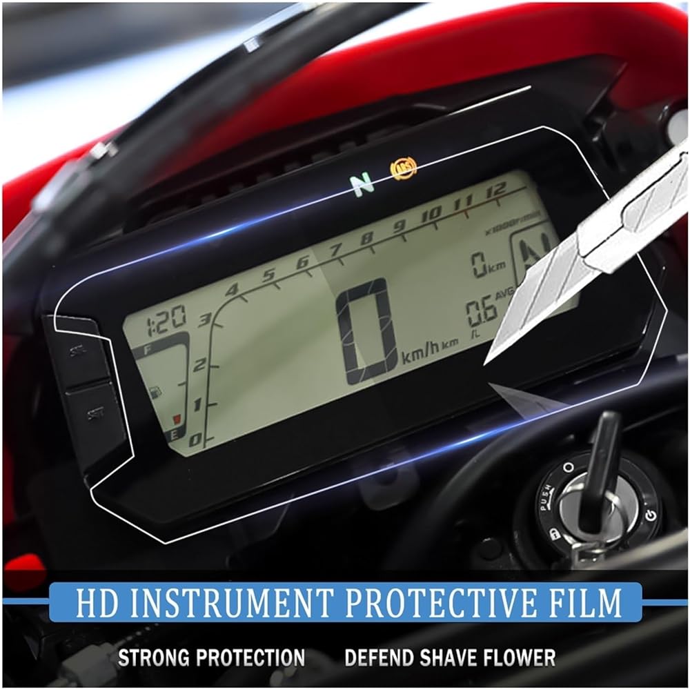 Fits for Honda CRF300L CRF 300L MSX125 MSX 125 2021-Motorcycle Defense Scratch Speedometer Instrument Screen Protector Instrument (Color : 4 STES)