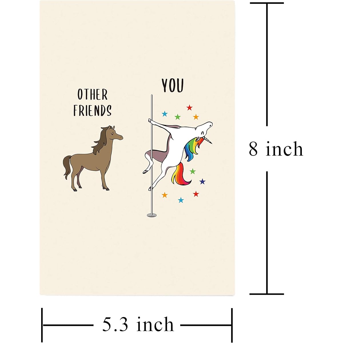 Kirynurd Birthday Cards for Friends, Funny Friendship Cards, Birthday Cards for Best Friend