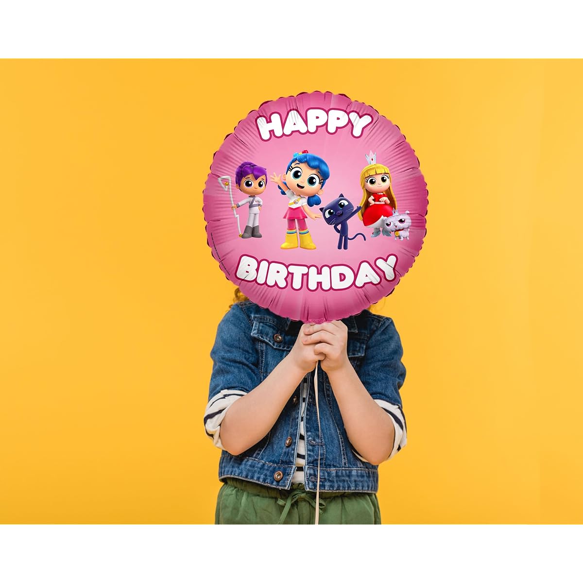 Foil Mylar Balloons True and Rainbow Kingdom for Birthday Party.