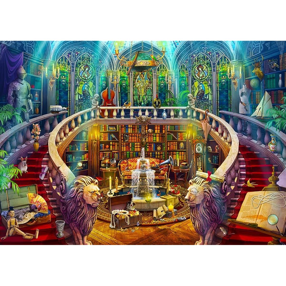Springbok Seek and Find Library Jigsaw Puzzle 1000 Piece for Adults Made in the USA