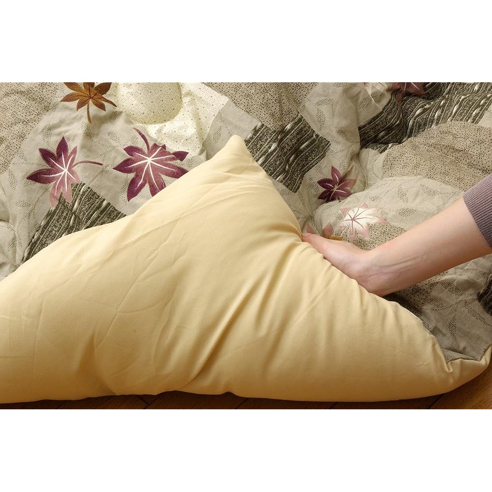 Ikehiko Kotatsu Futon, Rectangular, Single item, ``Autumn Leaves IT'', Brown, Approx. 205 x 315 cm (thick type)