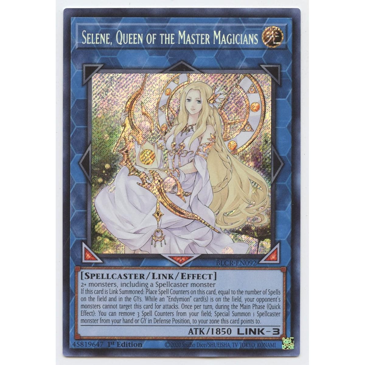 Master Magician Queen Selene BLCR-EN092 Secret Rare 1st Edition