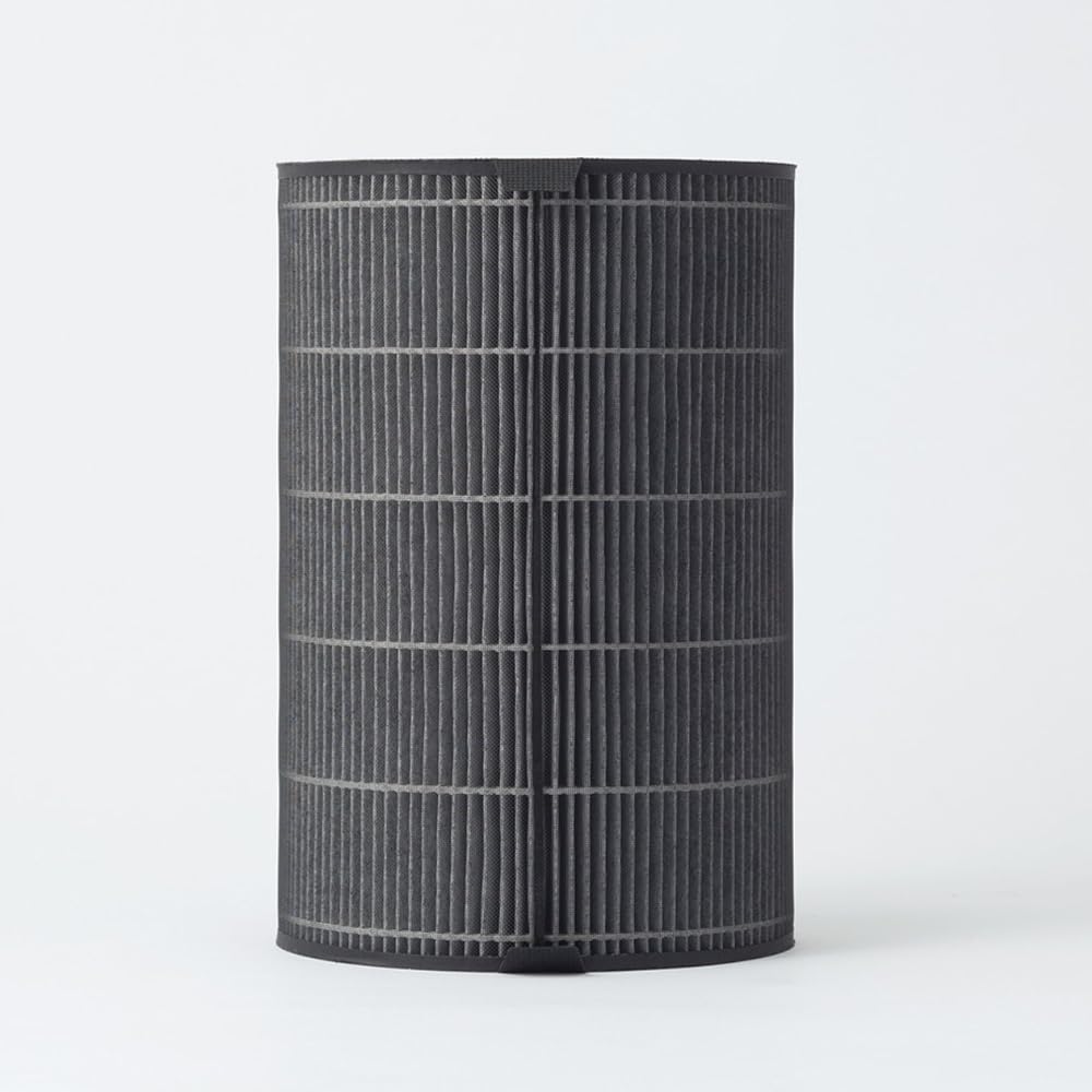 MUJI 360° dust collection and deodorizing filter for air purifier Width 189 x Depth 189 x Height 282 mm Compatible models: For MJ-AP1 MJ-AP1-FL 15987887 Black