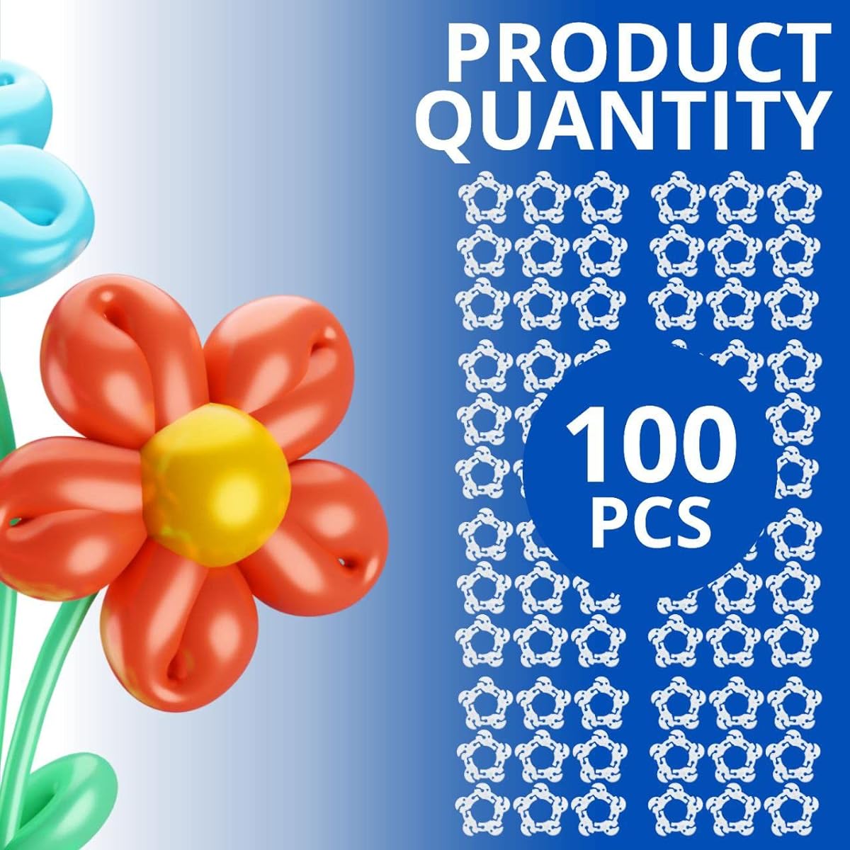 Balloon Clips 100pcs Balloon Holder Balloon Clip Balloon Arch Balloon Connector Clip Holder Balloon Column Stand and Balloon Flower Wedding Baby Shower Birthday Party Decoration