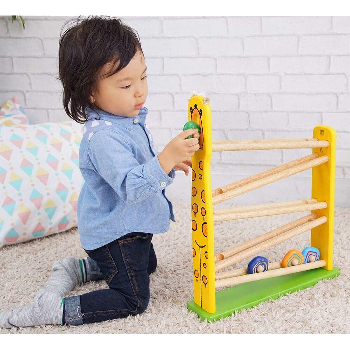 Edutē Edute Aimu Toy Giraffe Slope Slope Toy Educational Toy Wooden Toy 1 Year Old 2 Year Old Birthday Gift Boy Girl Direct Store Exclusive Care Guide Included