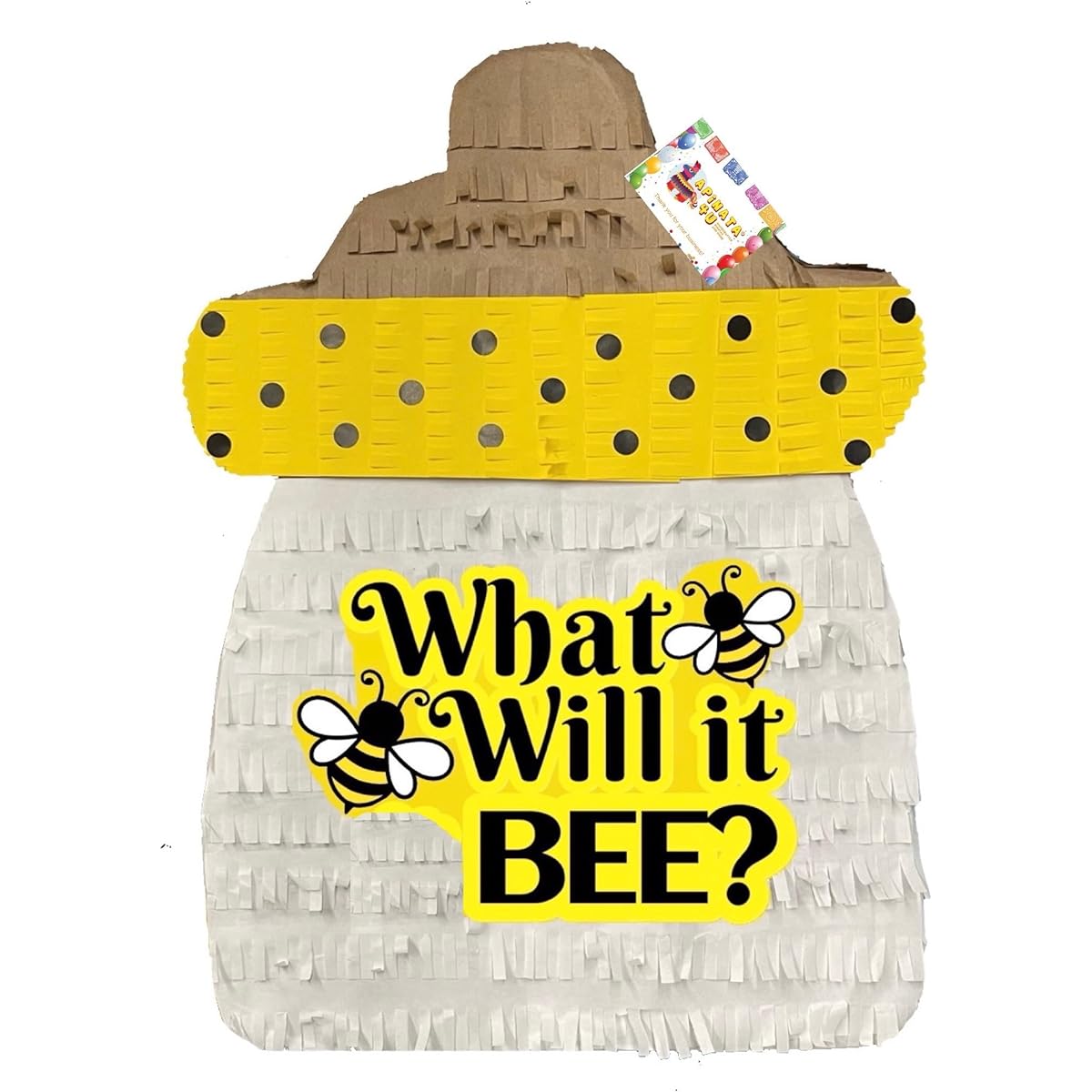 apinata4u Bumblebee Baby Bottle Gender Reveal Pinata