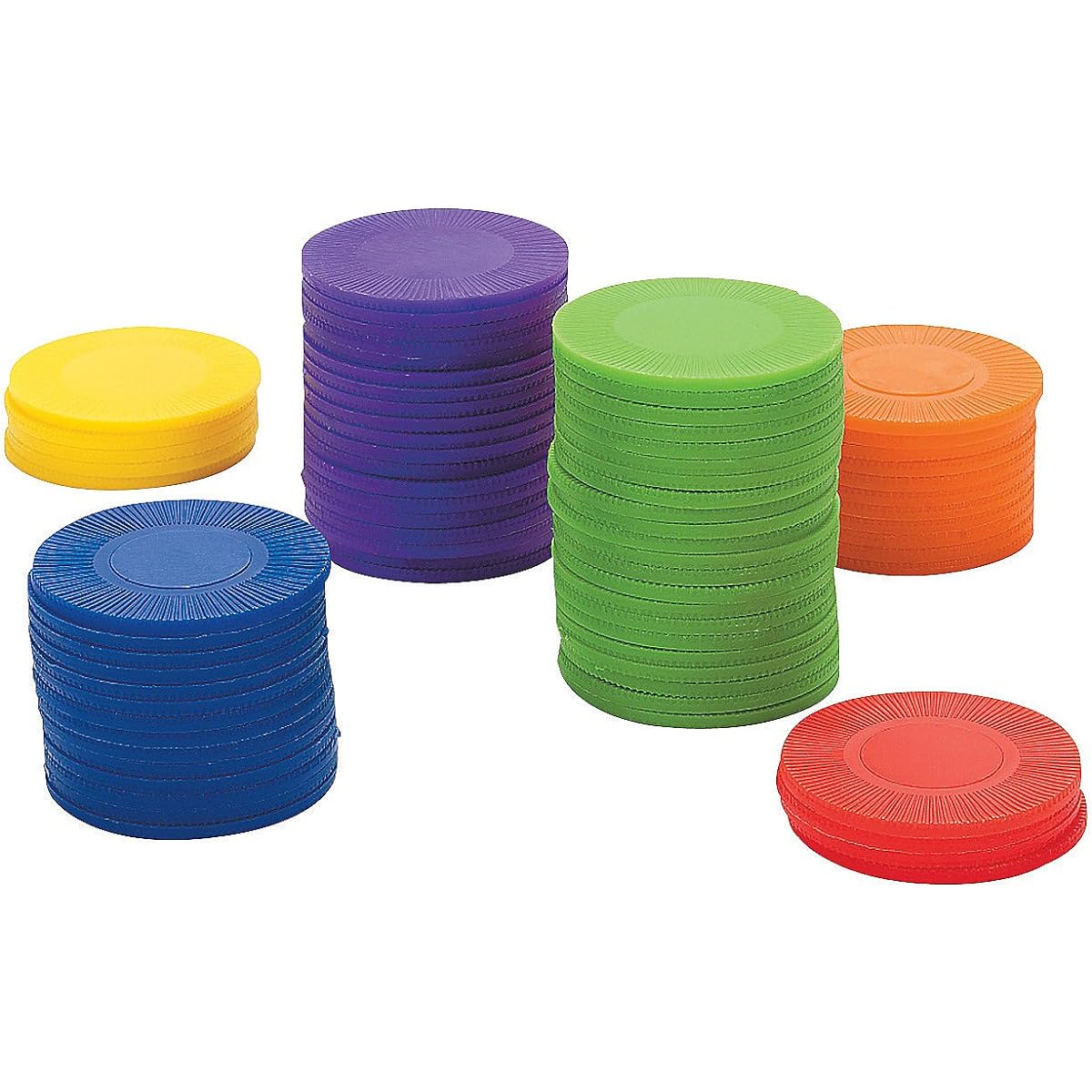 Fun Express Stackable Counting Chips 600 Pieces Education and Learning for Kids