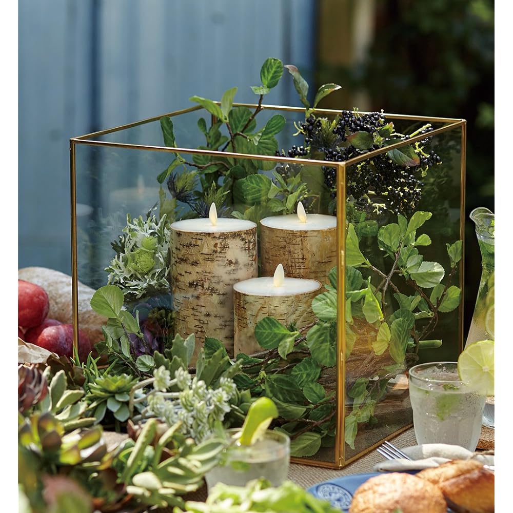 Kameyama Candle House Luminara Birch Pillar 3.5×6 LUMINARA Realistic LED Candle