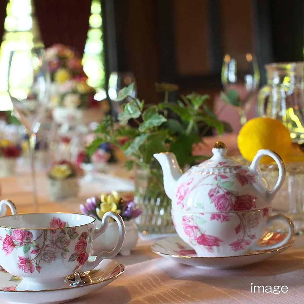 Aynsley Elizabeth Rose Pink Tea for One Approx. 300ml EROS00816C