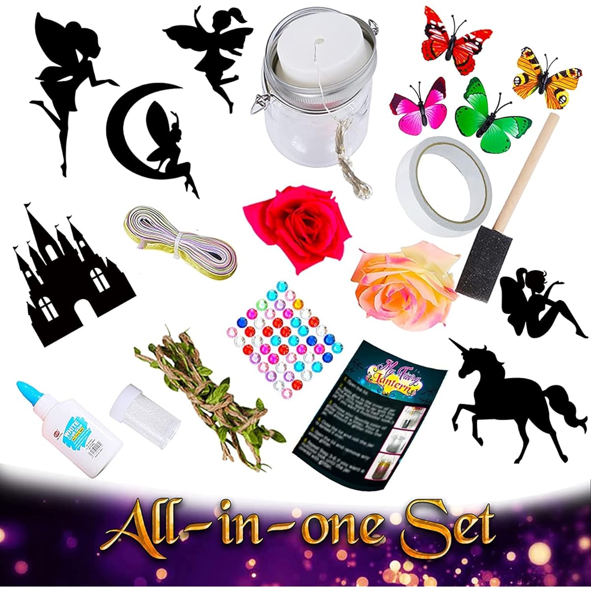 FunzBo Fairy Lantern Night Light Set