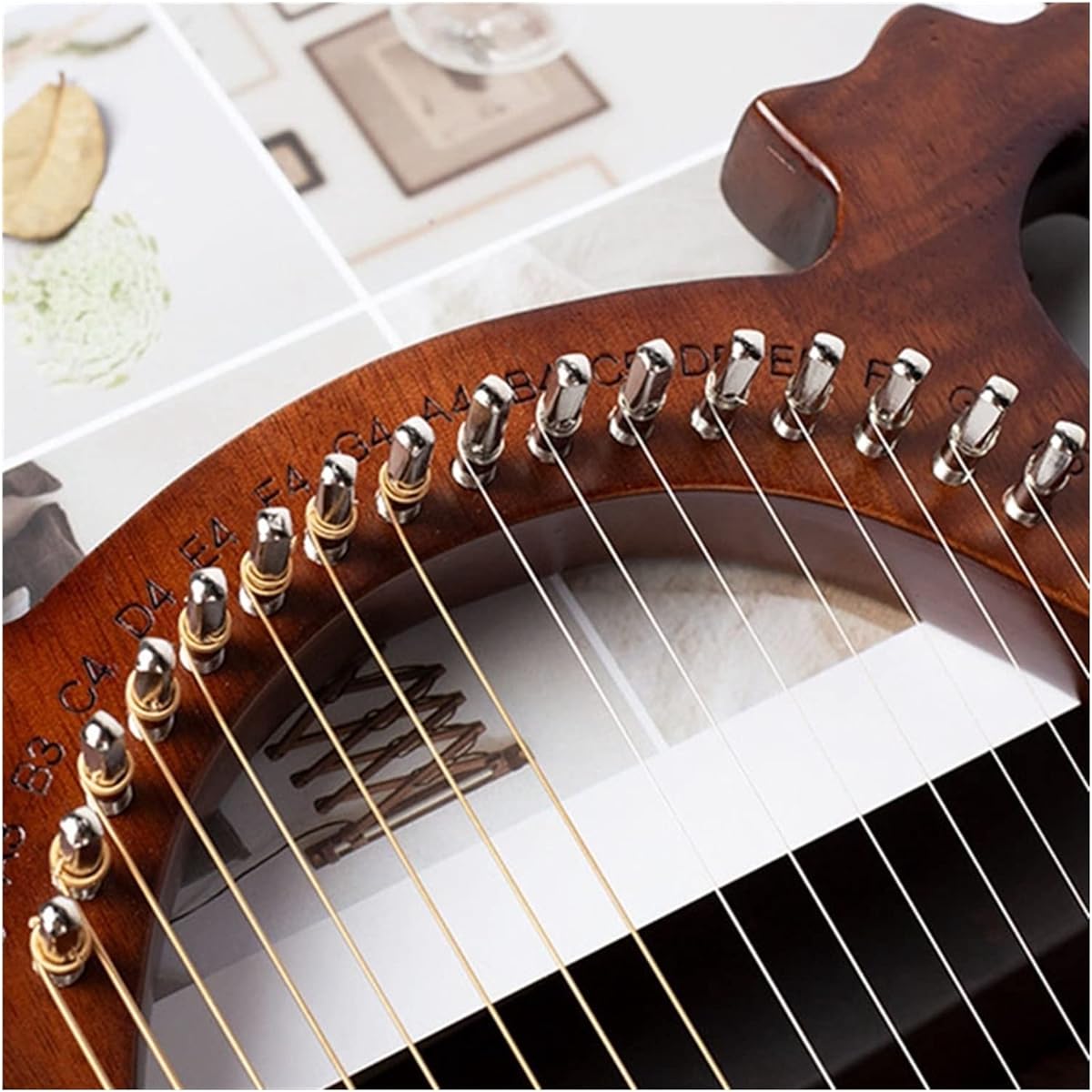 WowZza 16 String Lyre Harp Stringed Harp Instrument