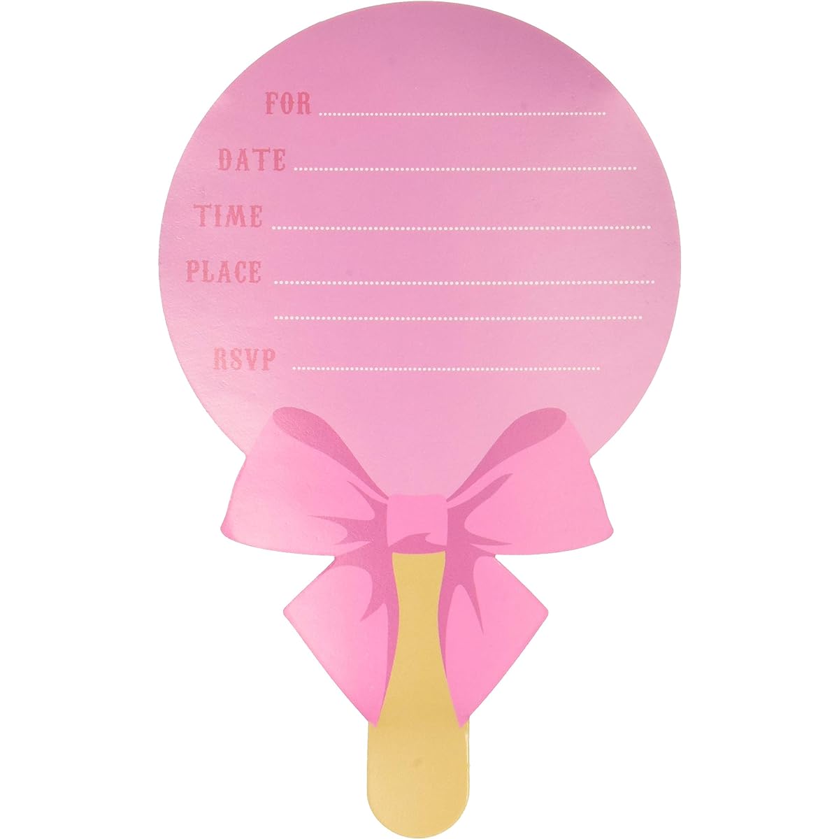 Sweet 16 Large Novelty Paper Invitations - 6" x 3 3/4" | Multi-color | Pack of 8