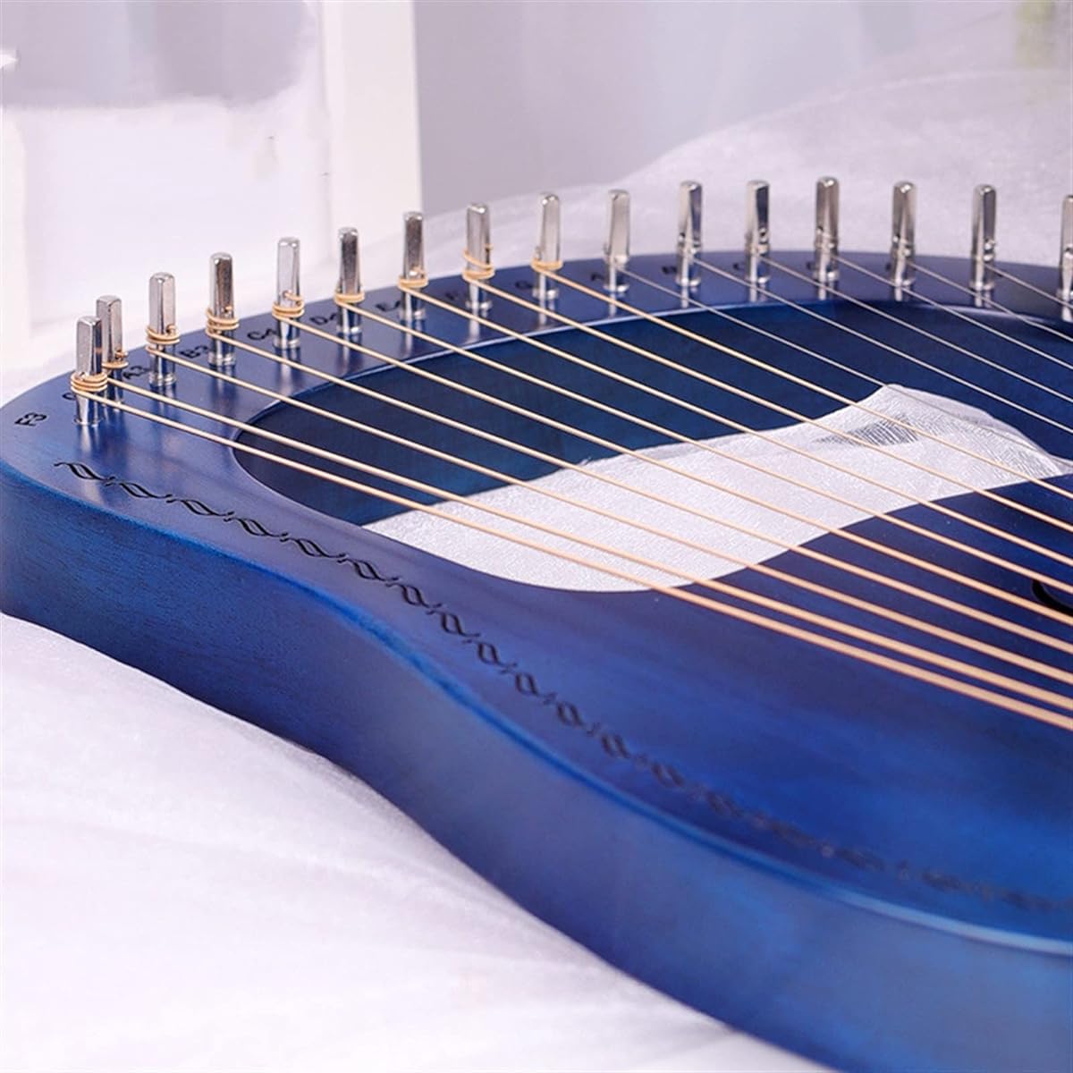WowZza Wooden Lyra Harp 19 String Piano Small Harp for Beginners Little Piano Small Instrument Portable and Easy to Learn
