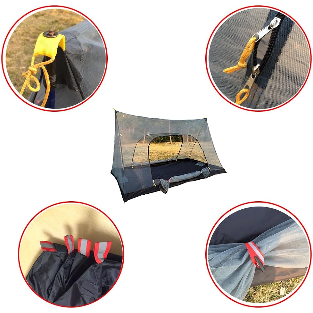FLYFLYGO Mosquito Net Mosquito Net Tent Mosquito Net Outdoor Insect Repellent Ultra Light Portable Tent Camping, Camping, Outdoor, Summer Camp, Garden