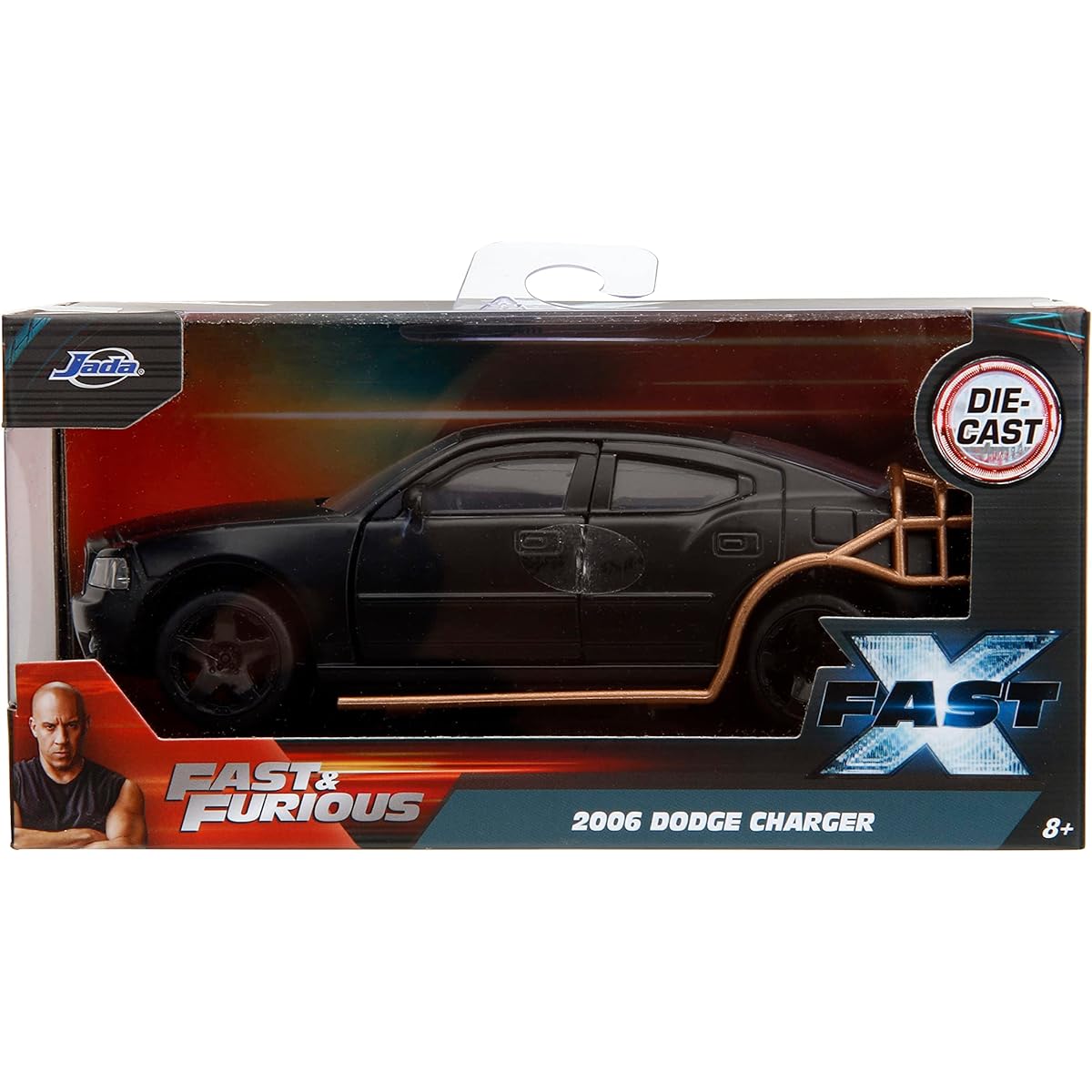 Fast & Furious 1:32 2006 Dodge Charger Heist Vehicle Diecast Car Toy for Kids and Adults