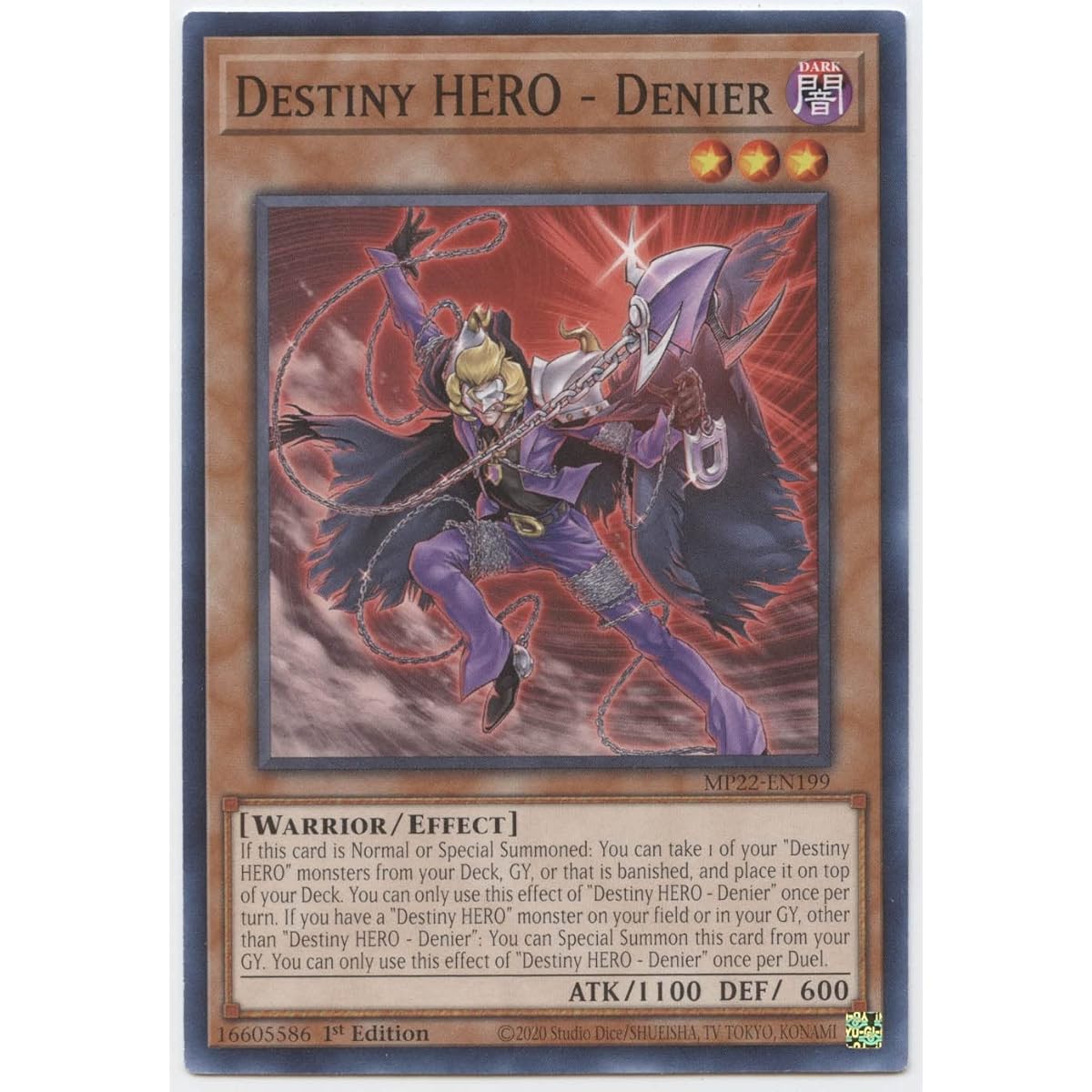 Destiny Hero - Denier - MP22-EN199 - Common - First Edition.