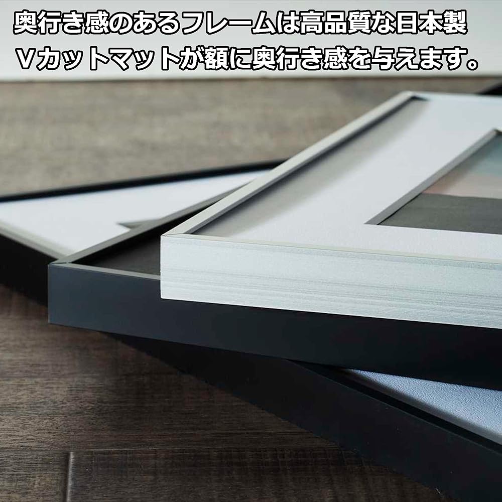 HAKUBA Picture Frame Aluminum HFA-03 Full Paper Acrylic Board Silver HFA-03SV-Z