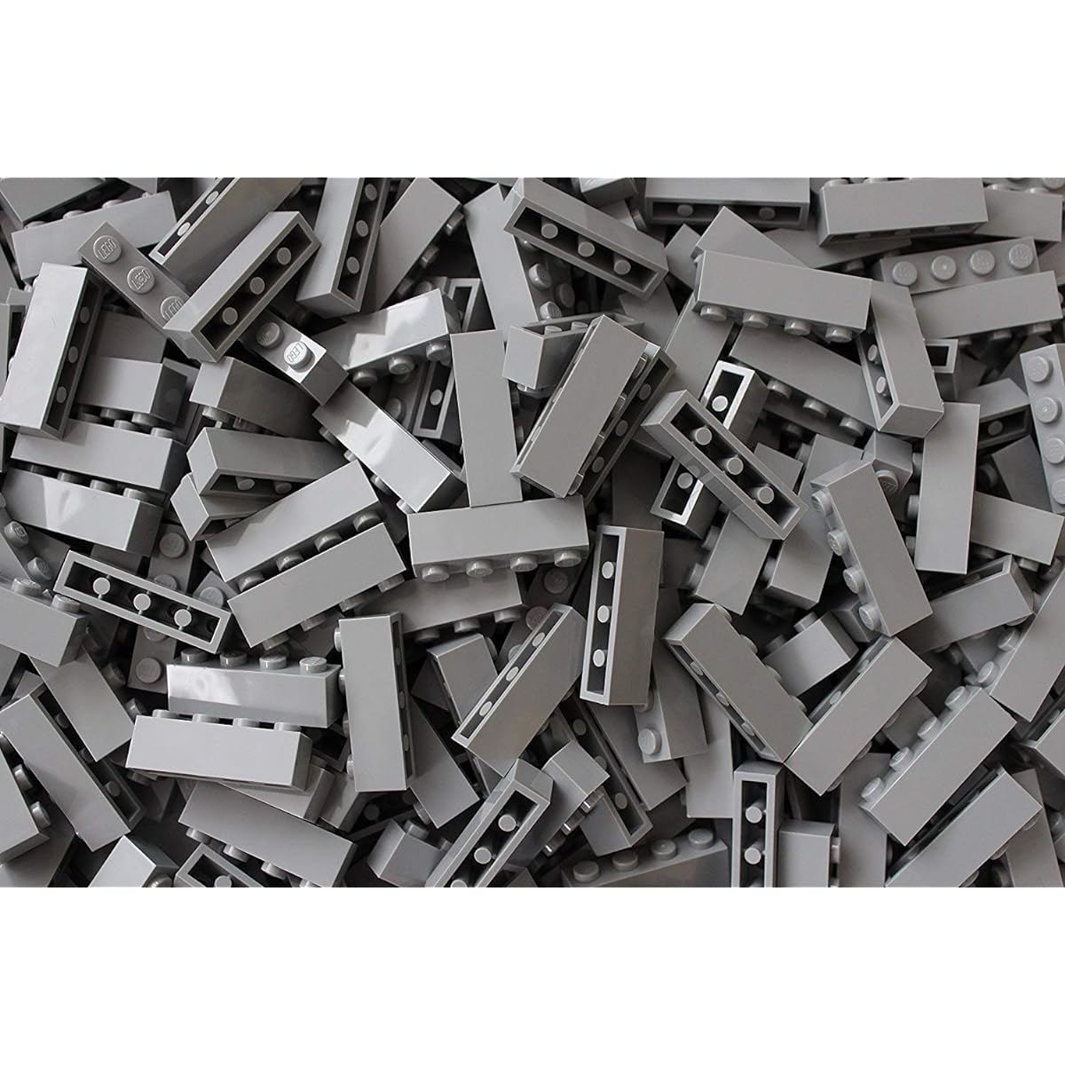 LEGO Brick: Light Gray 1x4 Parts 3010 (X 50)