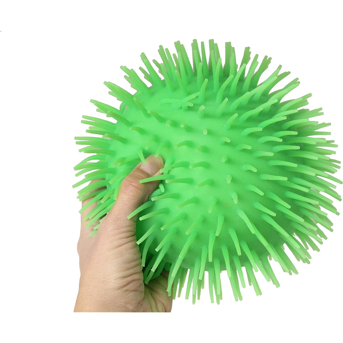 Curious Minds Busy Bag Jumbo 9 Inch Puffer with Knobs Sensory Ball Sensory Fidget Stress Ball OT Autism SPD Blue 1
