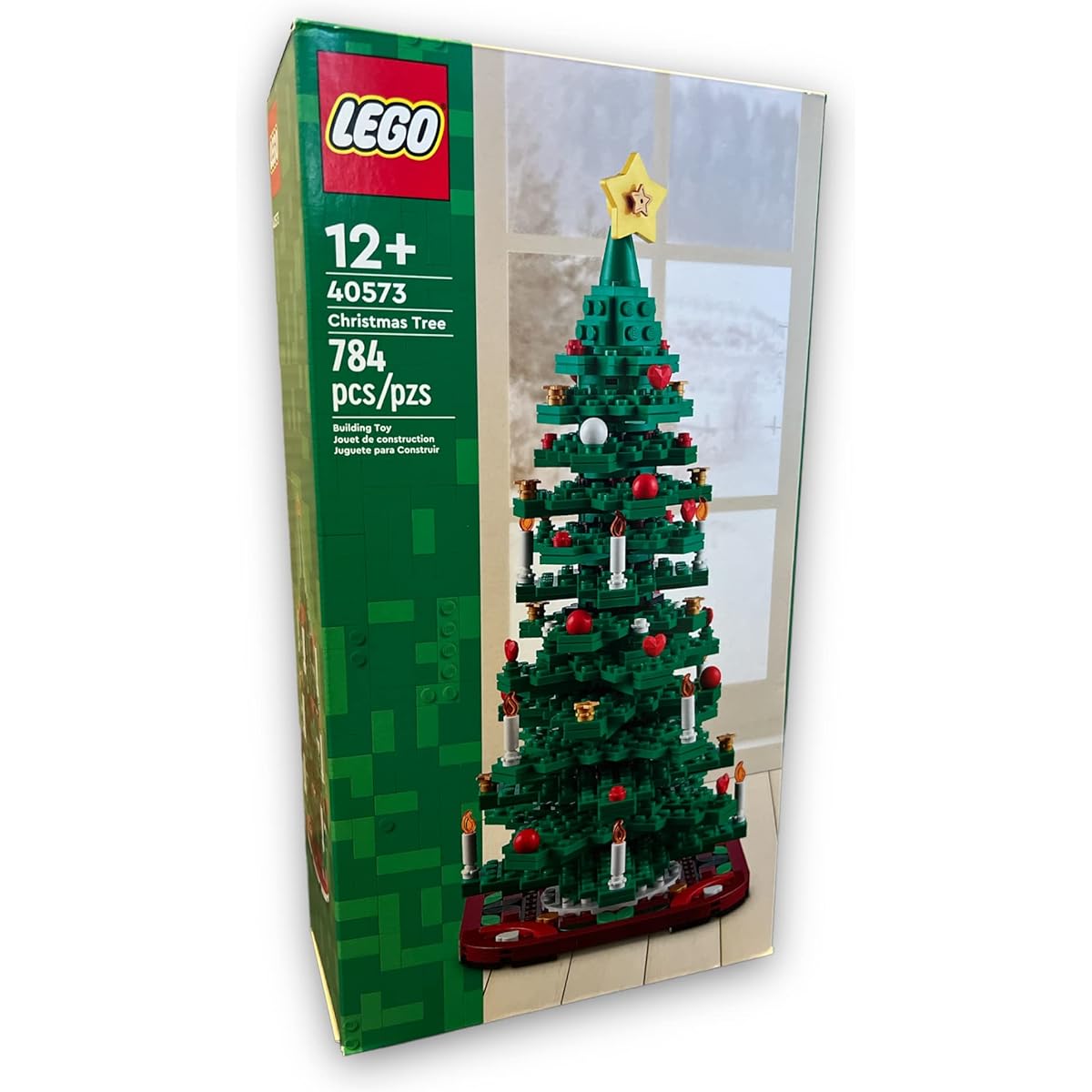 LEGO Holiday Set Christmas Tree (40573) Wreath (40426) 2-in-1 Building Toy Set Christmas (Total 1294 Pieces)