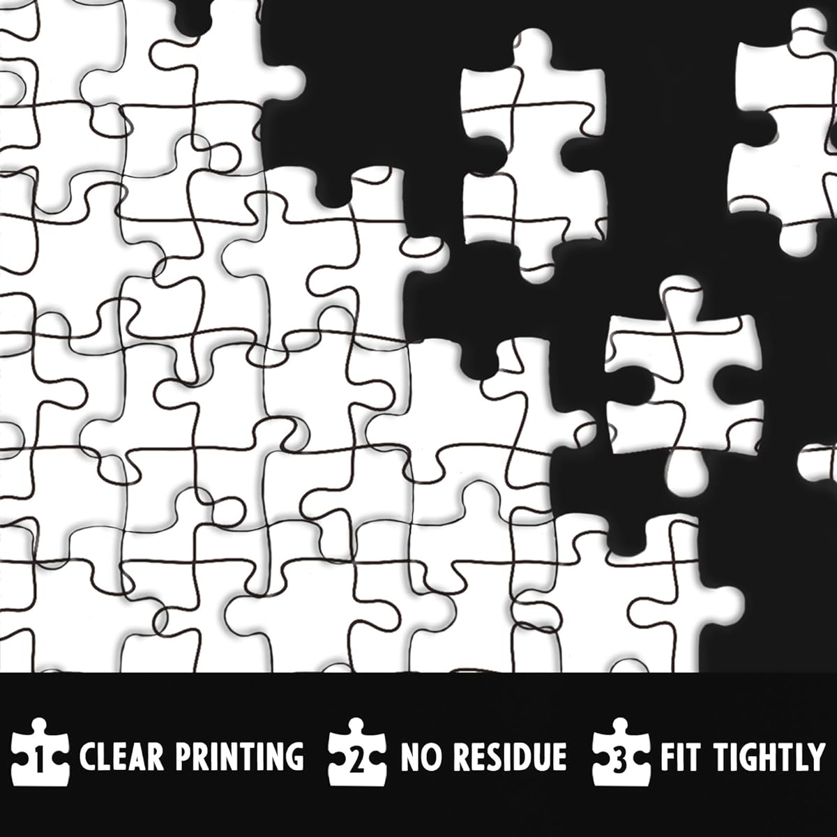 Difficulty Puzzle for Adults 1000 Piece Impossible Crazy Jigsaw Puzzle White Blank Challenging Puzzle for Adults Hard