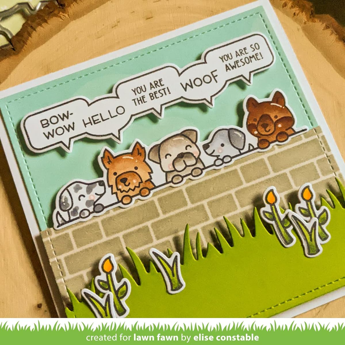 Lawn Fawn Simply Celebrate Critters 4" x 6" Clear Stamp Set with Coordinating Dies Simply Celebrate Critters 3" x 4" Stamp Add-on Set (LF2860 LF2861 LF2862) 1 Stamp/Die Storage Pocket 4 Piece Set