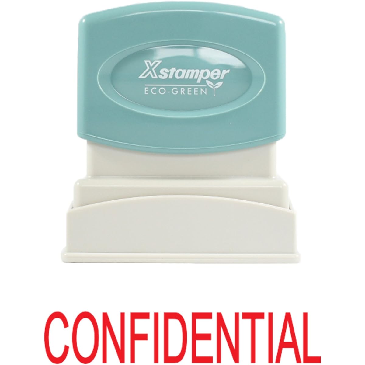 Imprint 360 1130 Xstamper CONFIDENTIAL Pre Inked Laser Engraved Rubber Stamp, Impression Size 1/2 x 1-5/8, Red by Xstamper