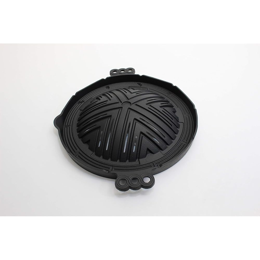 Ikenaga Iron Works Living with Iron Genghis Khan Pot Hollow Hole 29cm Gift Wrapping Specification