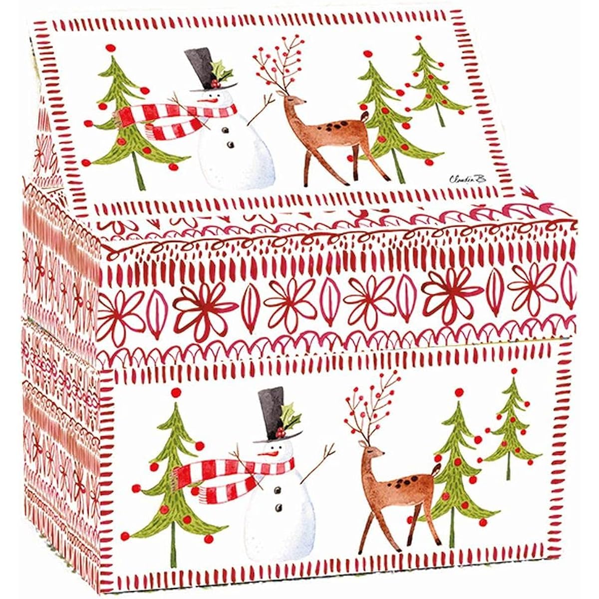 LANG Whimsy Winter (2011102) Recipe Card Box, Medium, Multi