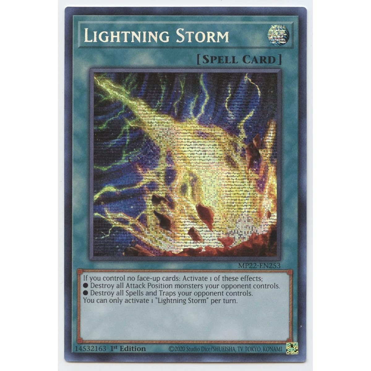 Lightning Storm MP22-EN253 Prism Secret Rare 1st Edition