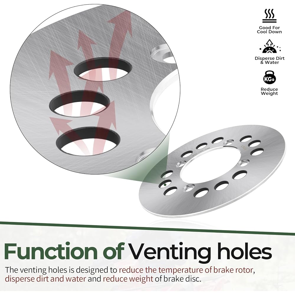 M MATI Rear Brake Disc Rotor 69211-38F00 for Suzuki ATV Vinson 500 LTA500 LTF500 2002-2007 Eiger 500 LTA500 2006