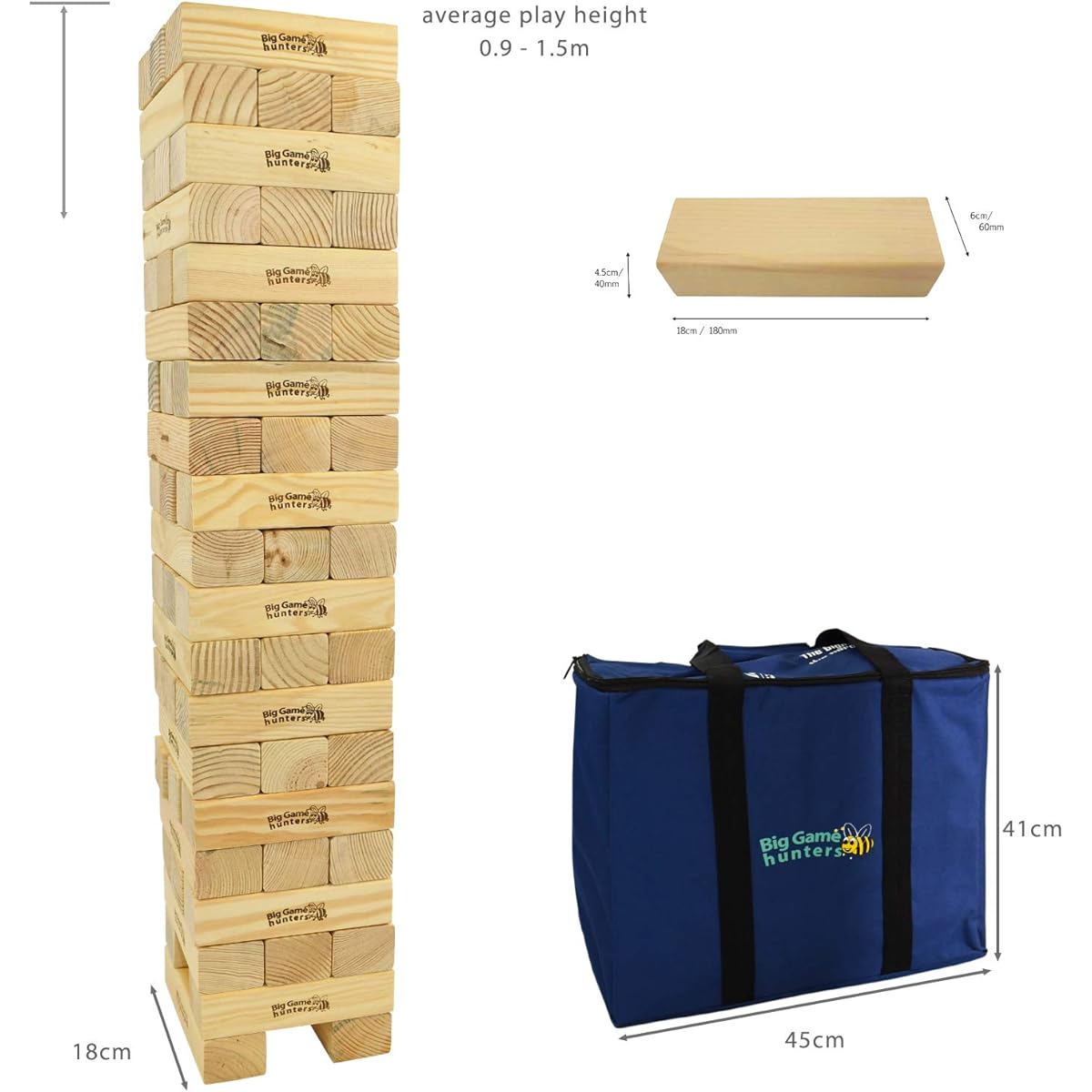 Mega High Tower up to 6ft with Canvas Storage Bag