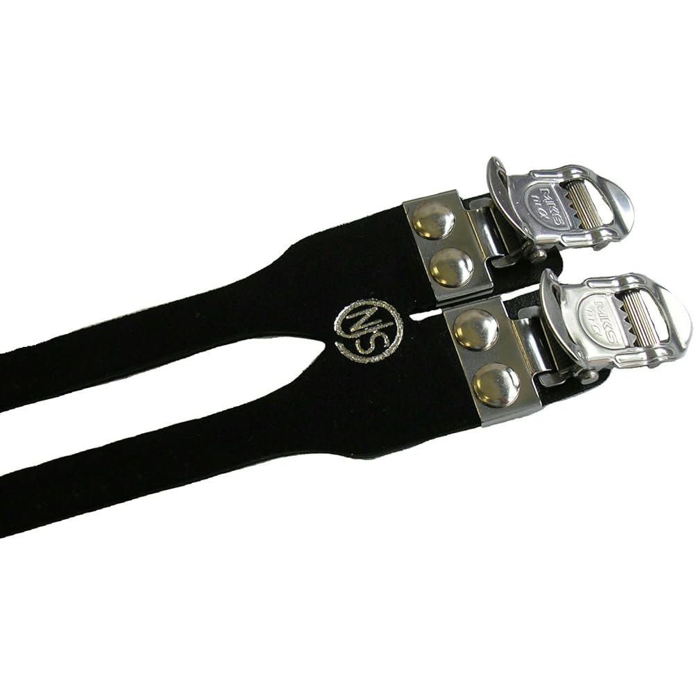 MKS (Mikashima Seisakusho) Bicycle Toe Clip Strap FIT-α SPORTS 2-buckle (Fit Alpha Sports 2 Buckle) NJS Certified Product