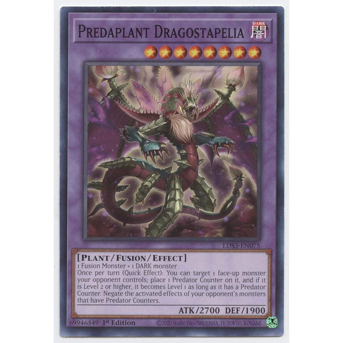 Predatory Plant Dragostapelia - LDS3-EN075 - Common - First Edition.