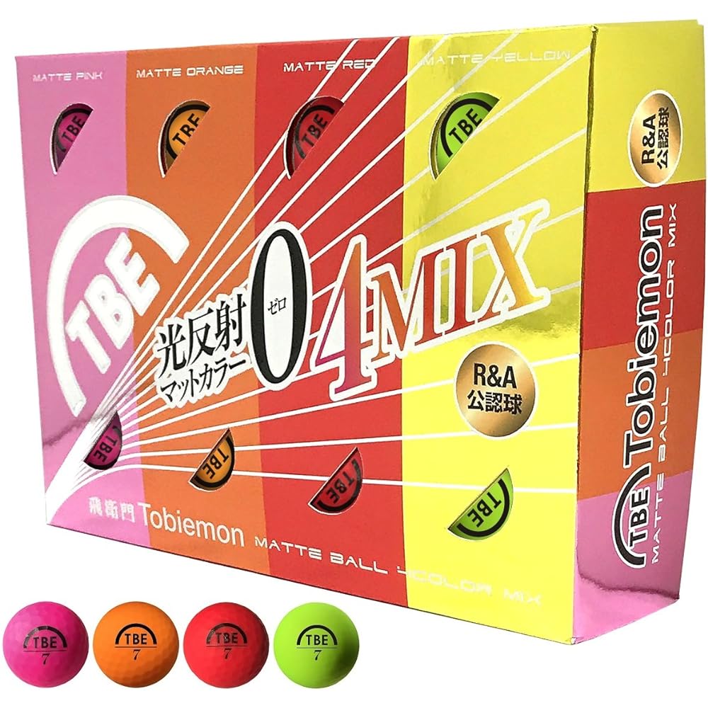 TOBIEMON Golf Ball Fluorescent Matte Official Ball