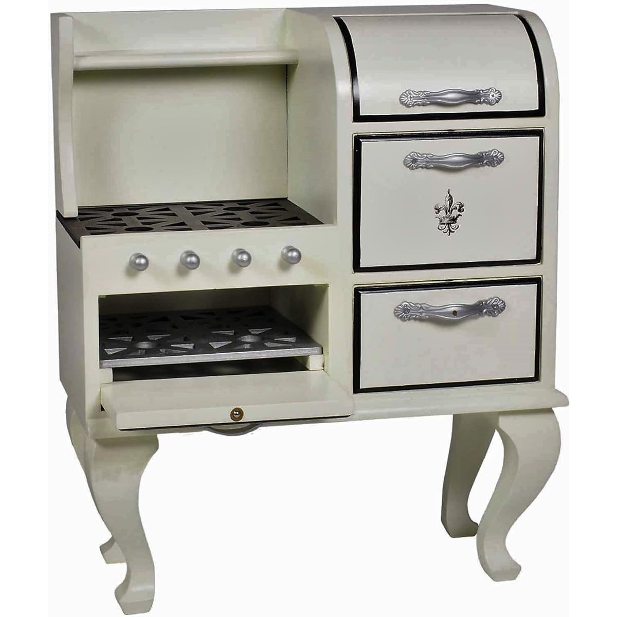The Queen's Treasures 1930's Style Stove and Kitchen Furniture for 18 inch Dolls and American Girl Dolls
