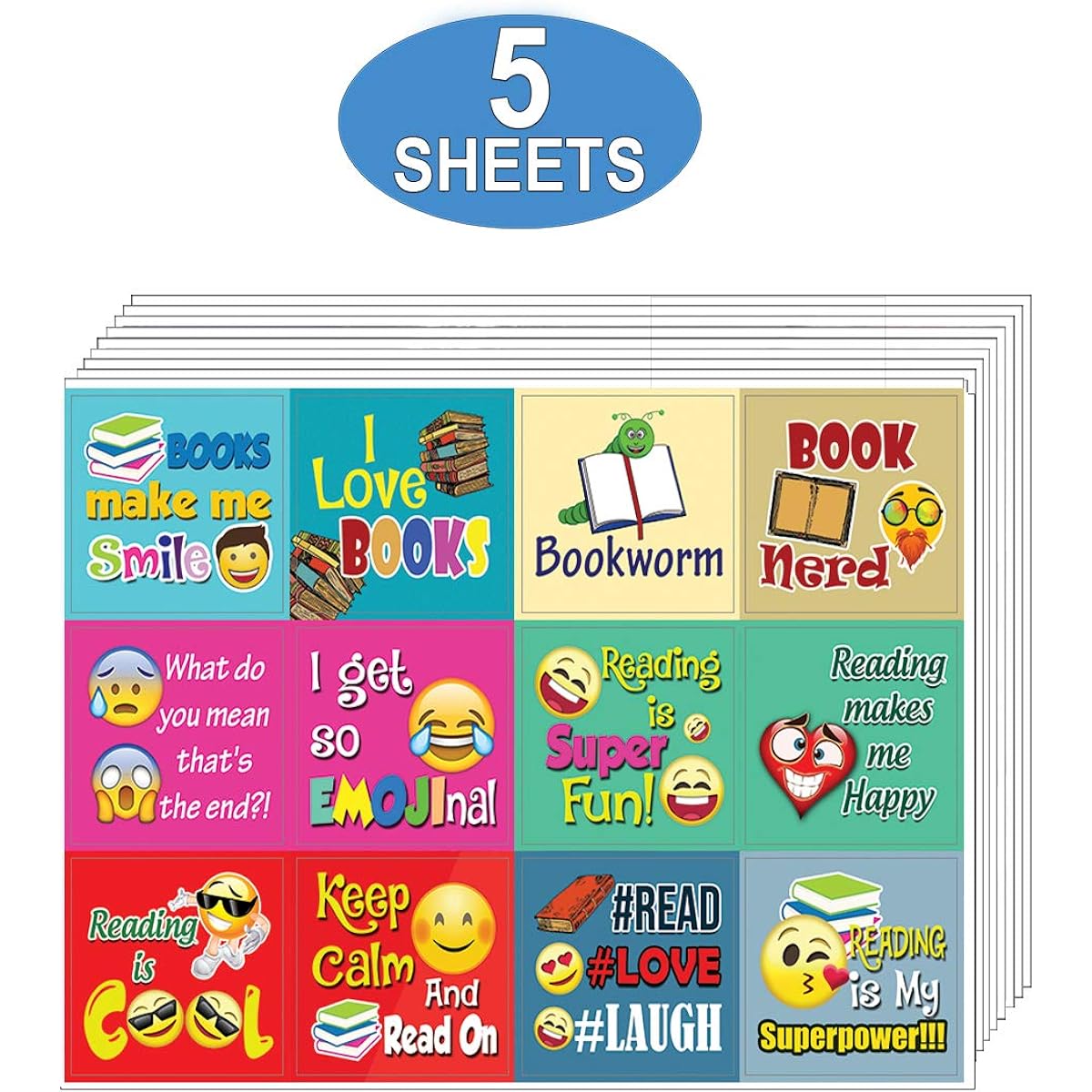 Positive Motivational Sticker Series (5 sheets) 5-sheets