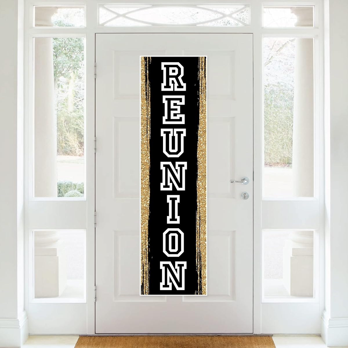 Big Dot of Happiness Reunited - School Reunion Party Entrance Decorations - Vertical Banner