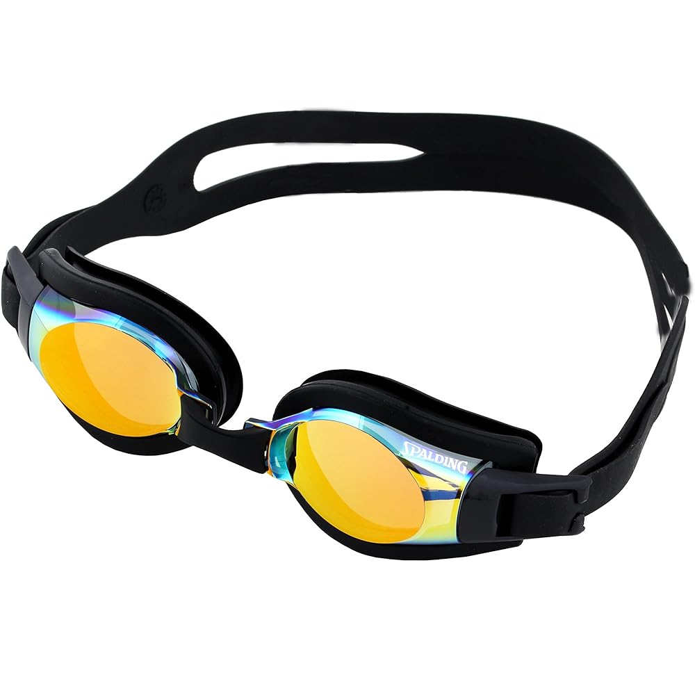 SPALDING Adult Swimming Goggles Mirror Lens Anti-Fog UV Protection Made in Japan SPS-140M