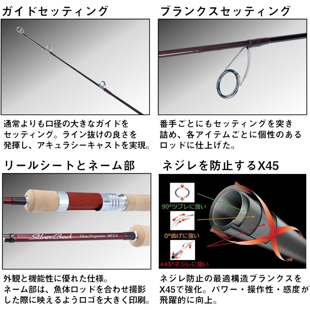 DAIWA Trout Rod Silver Creek Glass Progressive Various
