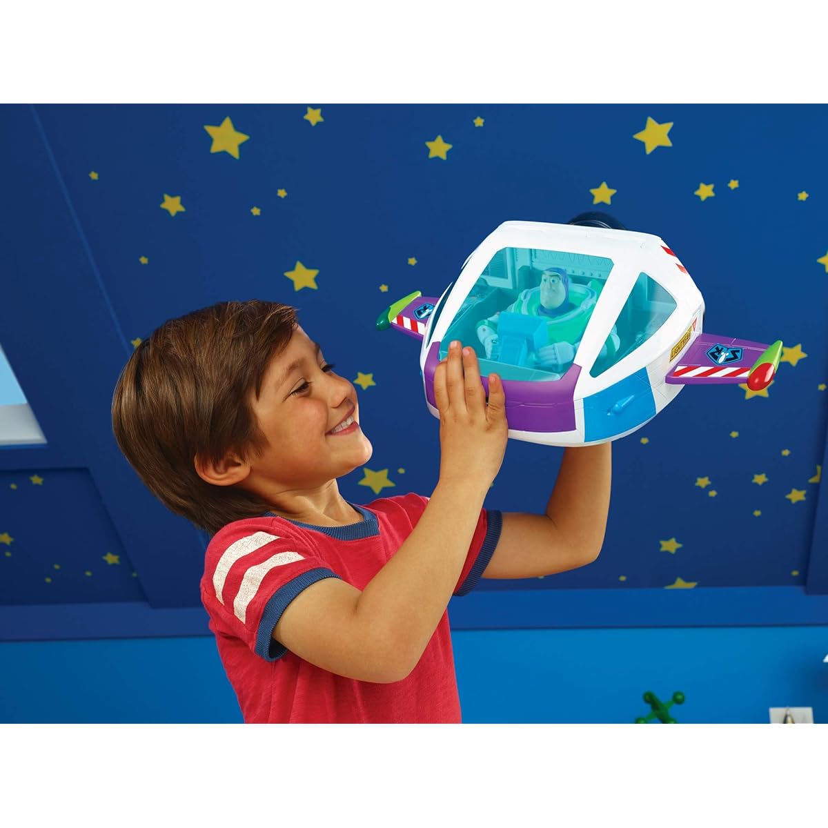 Mattel Toy Story Buzz Lightyear Figure Star Command Spaceship Playset