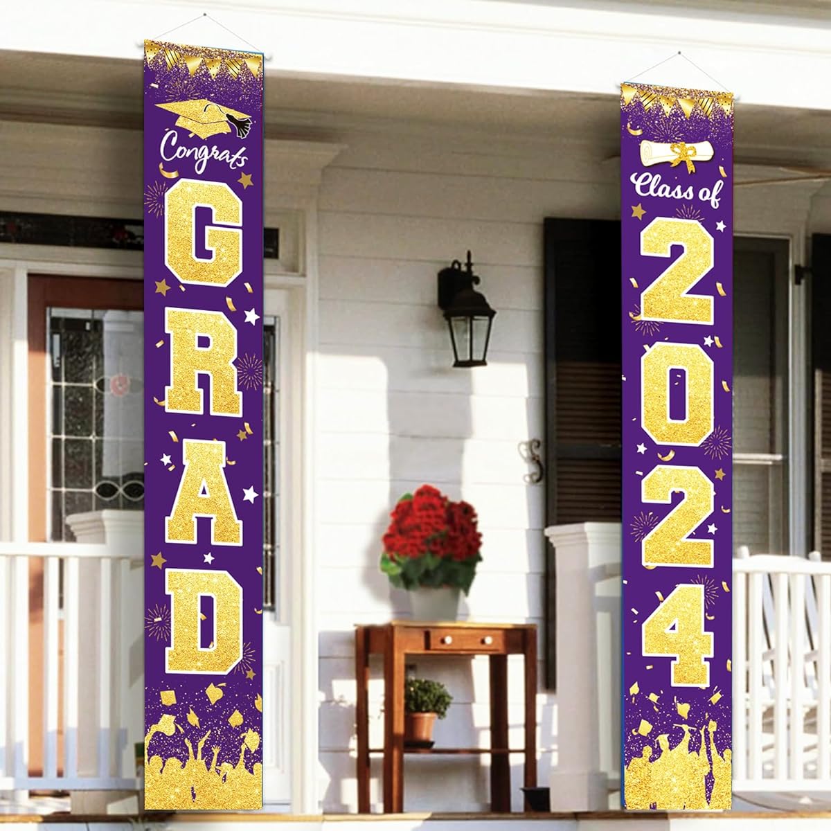 graduation decorations 2023 graduation gifts graduation party decorations 2023 graduation party decorations 2023 graduation gifts porch sign purple gold 2023 graduation balloons 2023 graduation party decorations