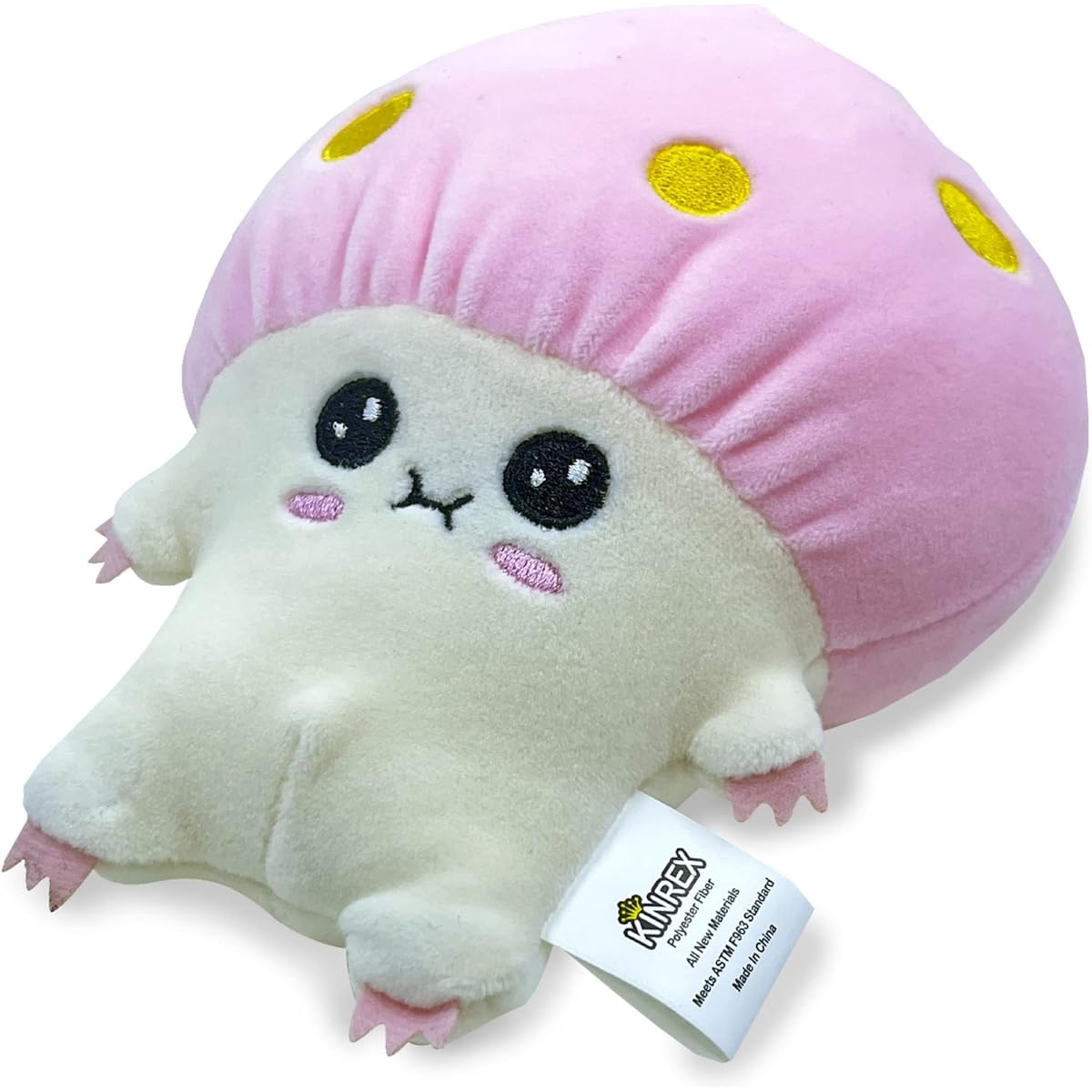 KINREX Mushroom Plush Toy - Kids Stuffed Animal - 7" - 7"
