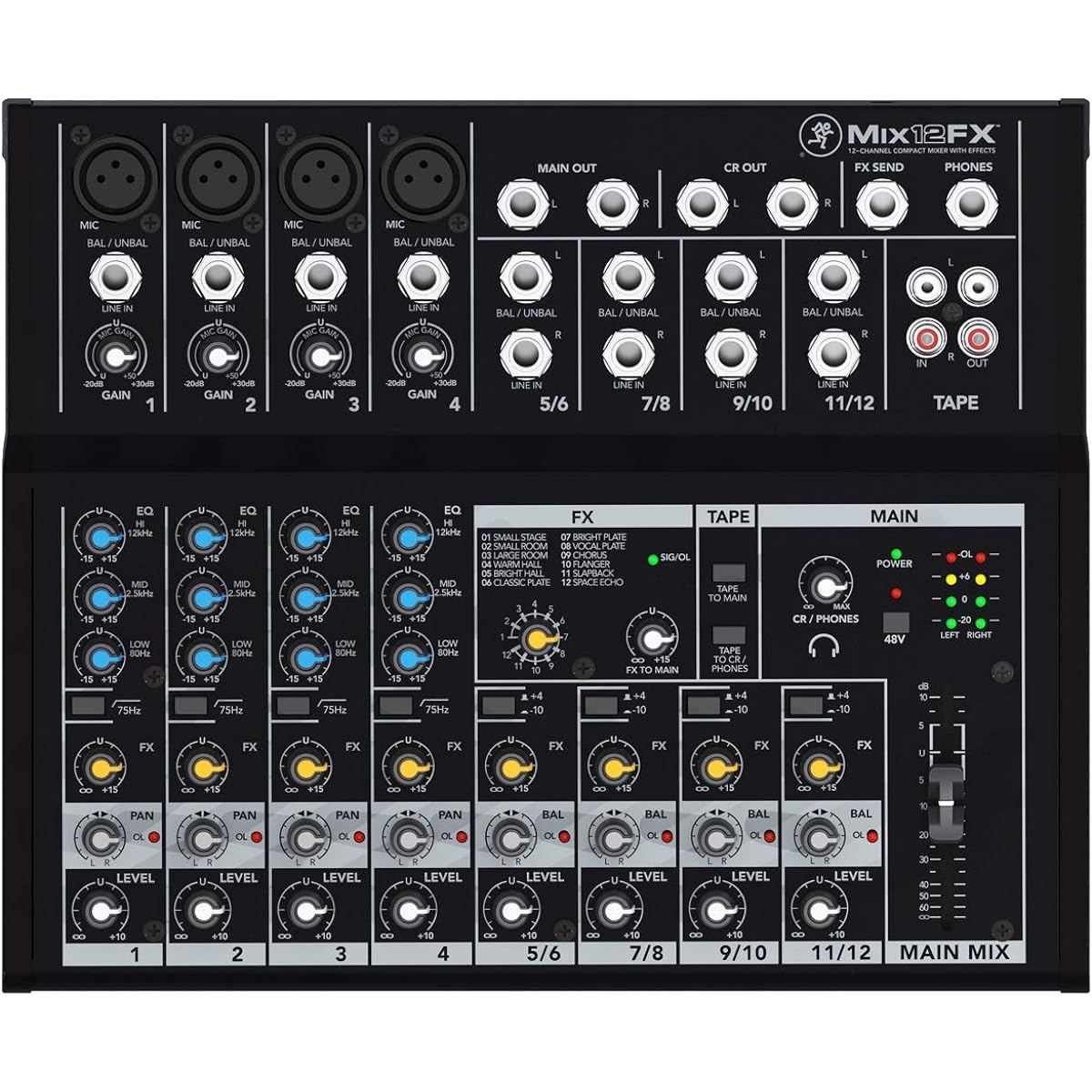 MACKIE Analog Mixer MIX12FX Analog Mixer Compact