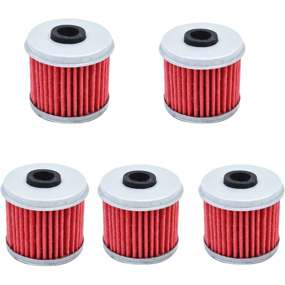 WFLNHB Oil Filter for Honda TRX 350 FE TRX350FE TRX350 FE Rancher 350 4X4 ES 2000 2001 2002 2003 2004 2005 2006 Pack of 5