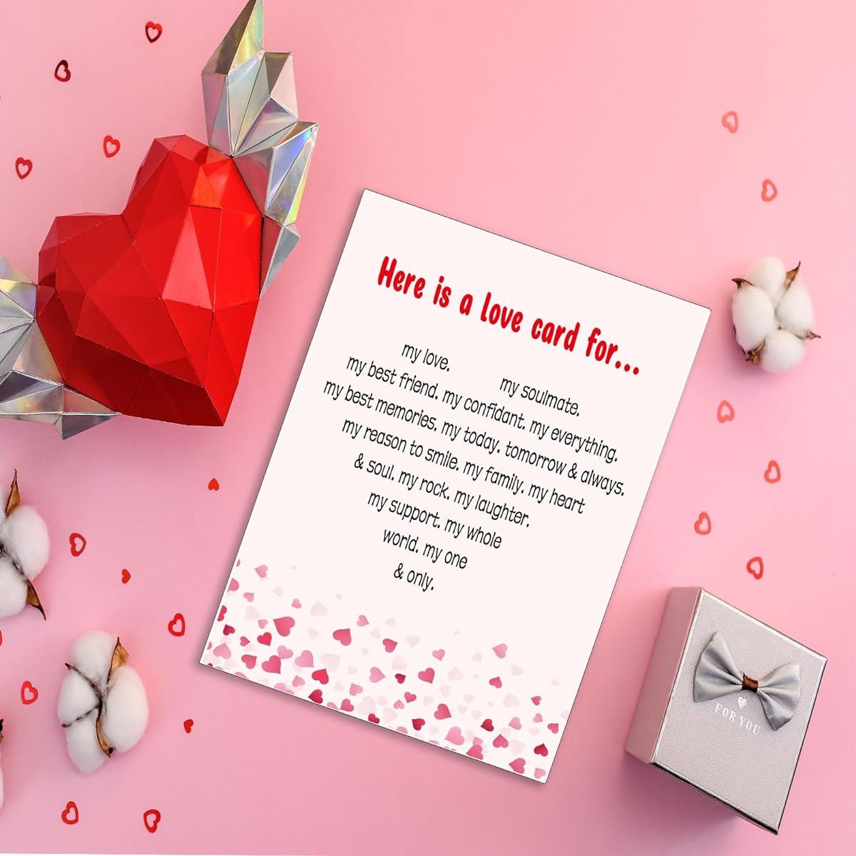 Dapofajo Valentine Card Husband Boyfriend Vday Gift Ideas Birthday Card from Wife Girlfriend Anniversary Card for Spouse Friend