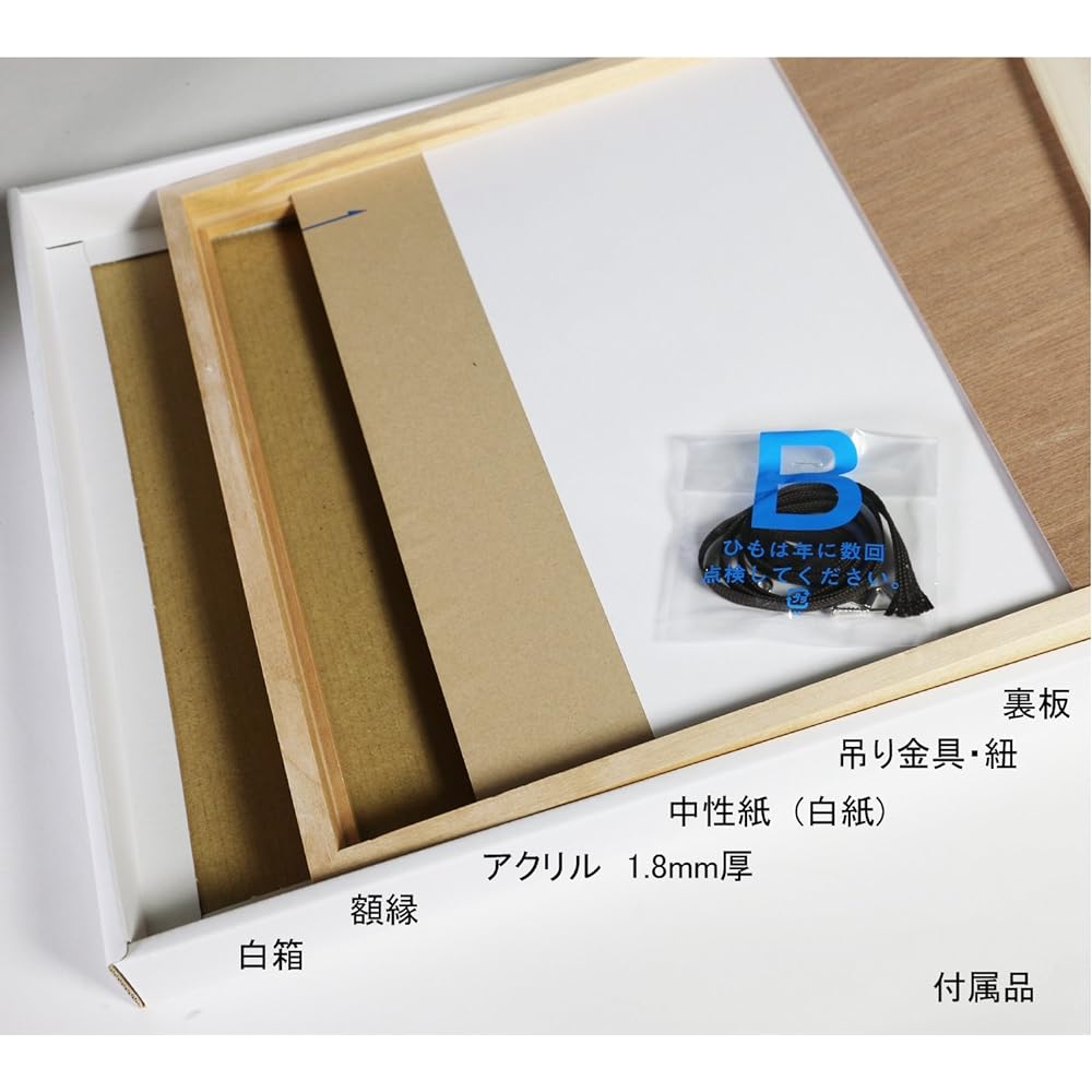Drawing frame, Sakura flat type, milky white A1 842×595 Acrylic Made to order