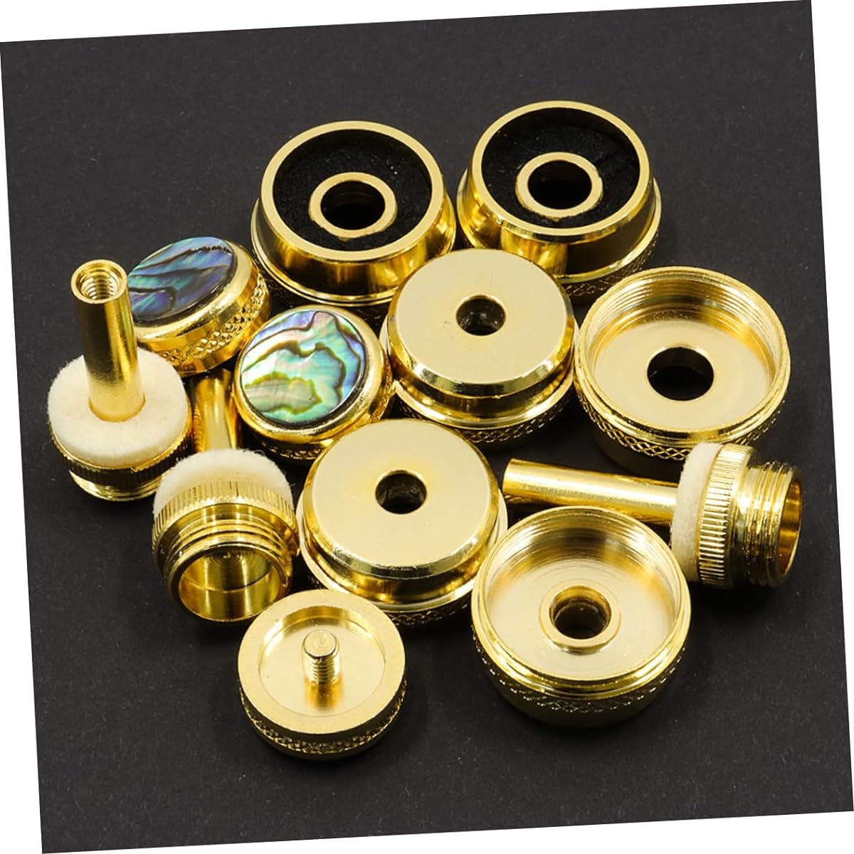 VICASKY 4 Piece Trumpet Set Horn Tool Trumpet Buckle Snap Trumpet Snap Button Trumpet Button Simple Trumpet Accessories Trumpet Kit